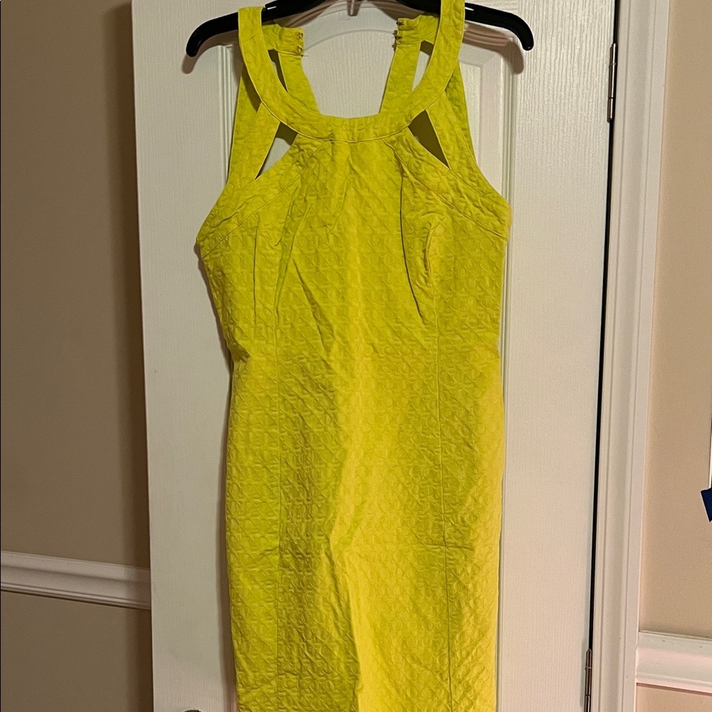 Crown & Ivy Vibrant lime colored Dress